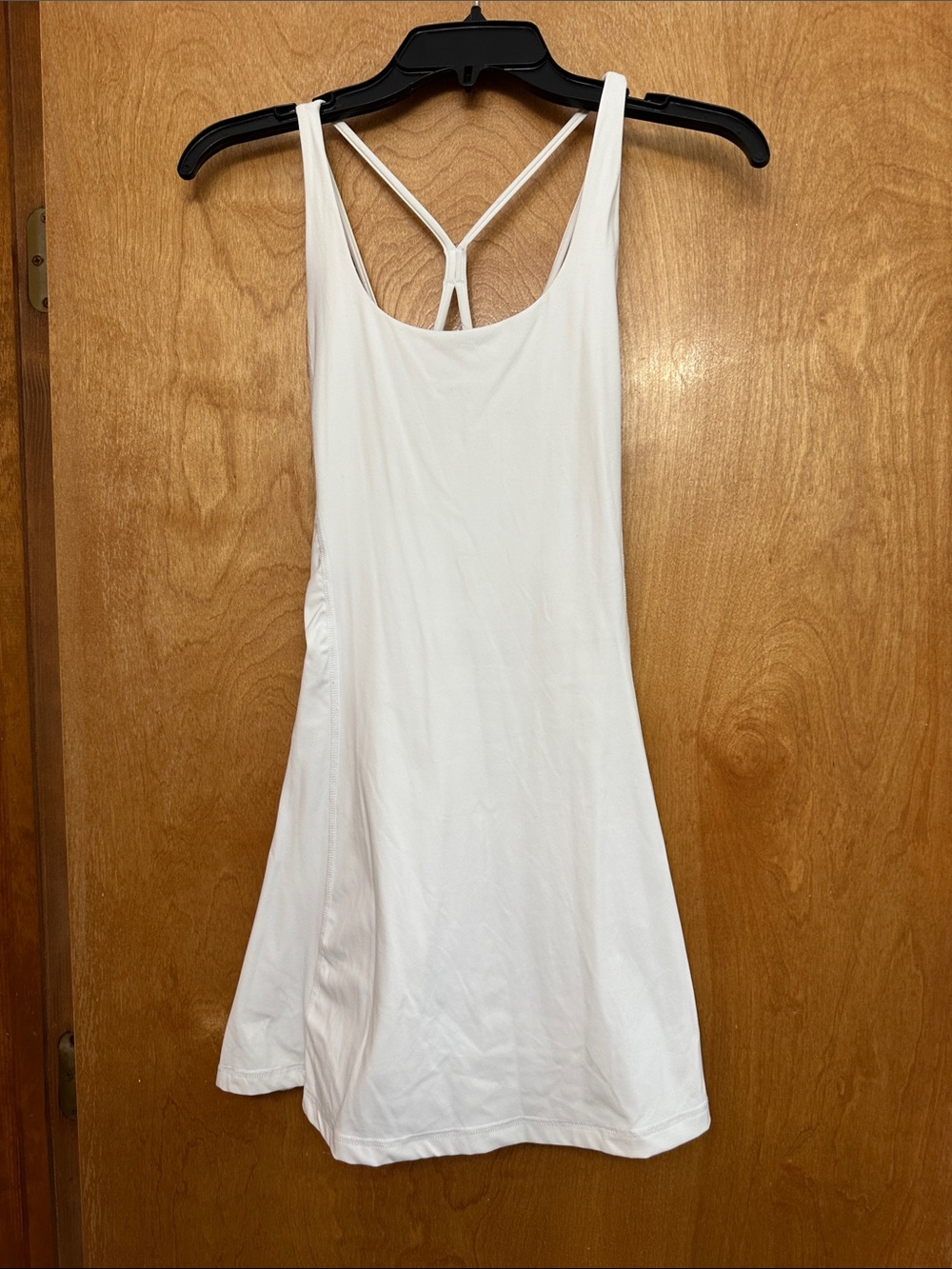 Women’s White Mini Dress with Strappy Back